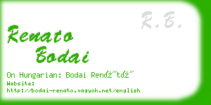 renato bodai business card